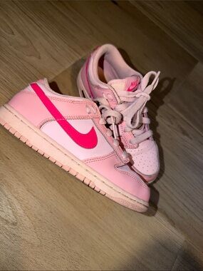 Nike Light Pink & Hot Pink Low-Top Sneakers